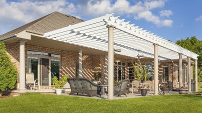 Scenic Brick House With Large Patio and Pergola