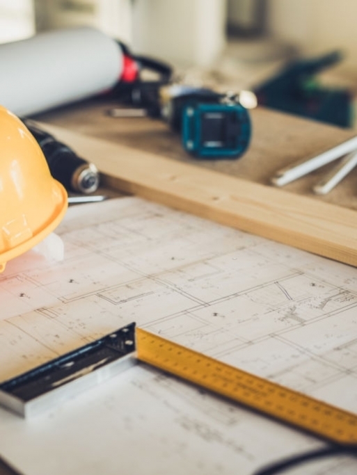 Manual worker's equipment at construction site without people.